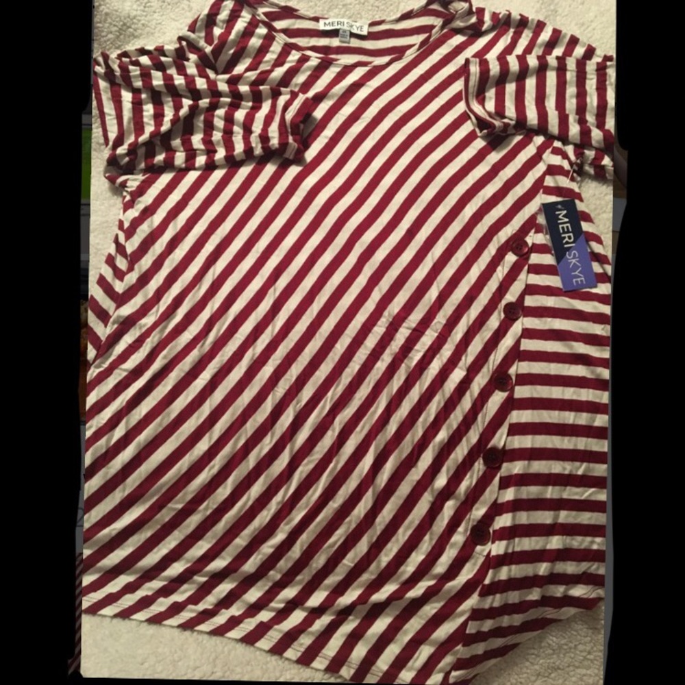 Meri Skye asymmetrical shirt NWT